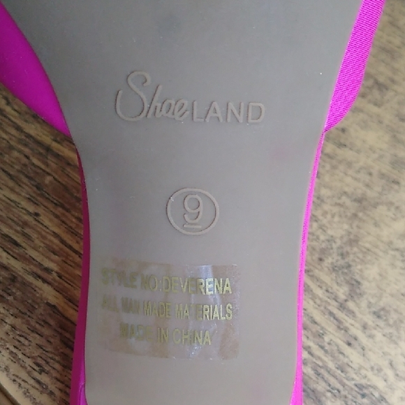 🩷 Pink Heels with Satin Finish and Open Toe Size 9 - Picture 12 of 16